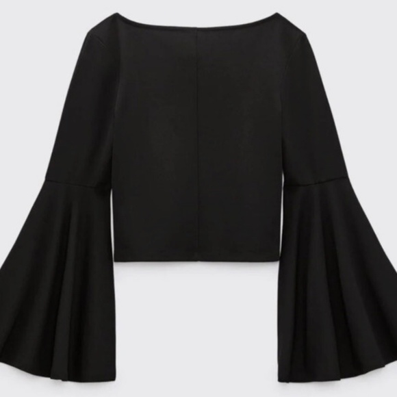 NWT, ZARA SQUARE NECK TOP, L - Picture 3 of 4